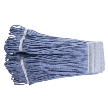 Loop-End Cotton String Mop Head,Heavy Duty String Mop Refills,Mop Head Replacement for Home,Industrial and Commercial Use (Blue)